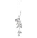 Gnome Silver Car Charm
