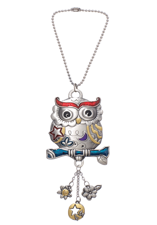 Owl Colorful Car Charm