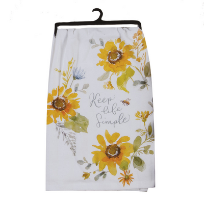Keep Life Simple Flour Sack Kitchen Towel