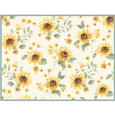 Sunflowers Forever Dish Drying Mat