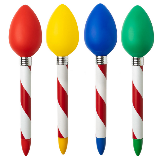 Christmas Jumbo Light Up Bulb Pen Lotsa Lites!