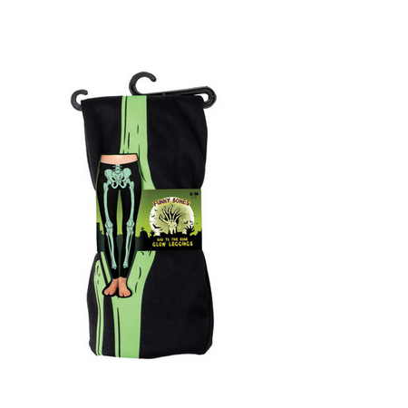 Funny Bones Bad To The Bone Glow Leggings