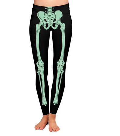Funny Bones Bad To The Bone Glow Leggings