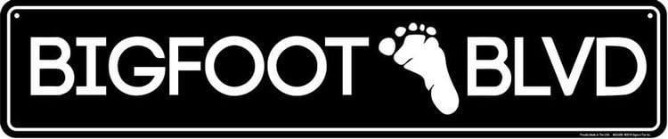 Bigfoot Blvd Street Sign
