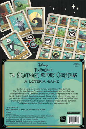 Nightmare Before Christmas Loteria Game