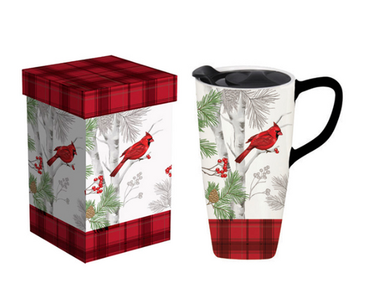Christmas Cadence Ceramic Travel Coffee Cup