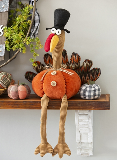 Plush Turkey Table Décor