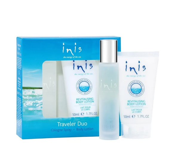 Inis the Energy of the Sea Traveler Duo Cologne Spray and Body Lotion