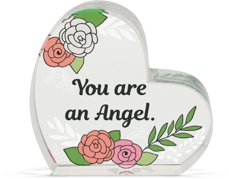 You Are an Angel Glass Plaque
