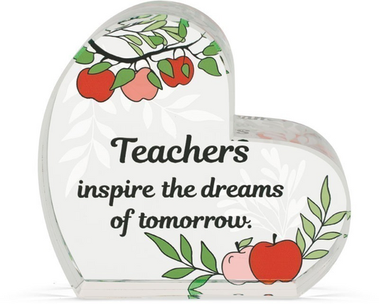 Teachers Inspire the Dreams of Tomorrow Glass Plaque