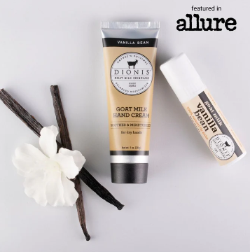 Vanilla Bean Lip Balm & Hand Cream Set