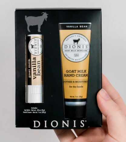 Vanilla Bean Lip Balm & Hand Cream Set