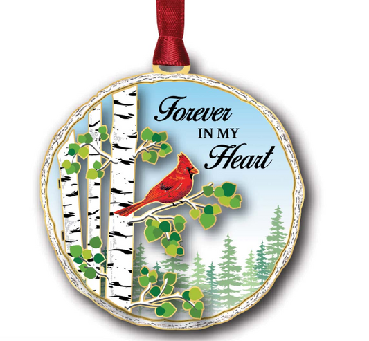 Cardinal Comfort - Forever In My Heart Ornament