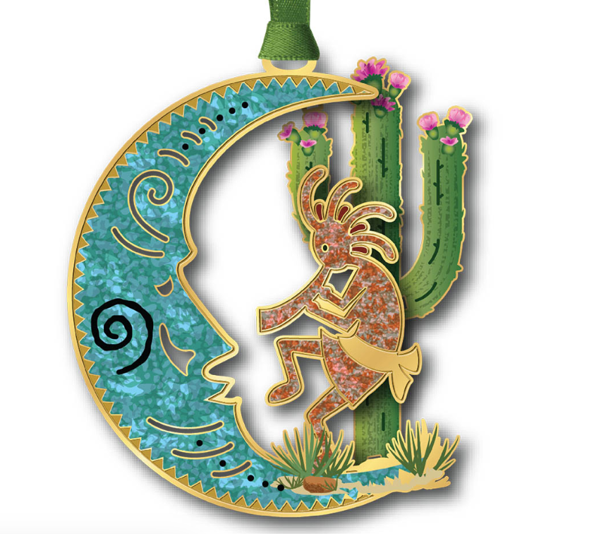 Kokopelli & Cactus Ornament