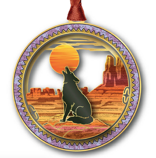Southwestern Coyote Ornament