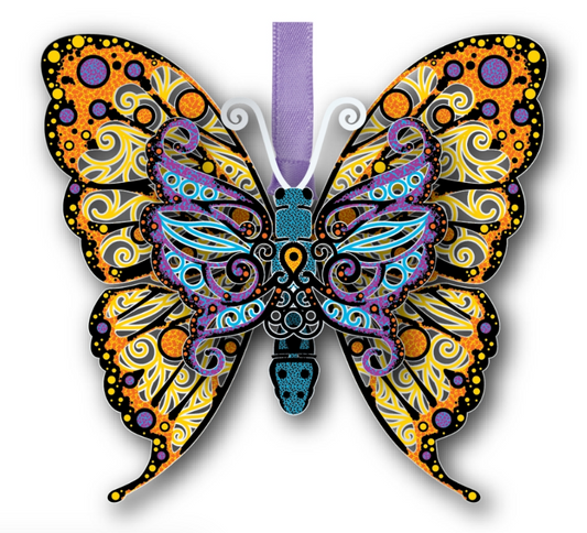 Vibrant Butterfly Ornament