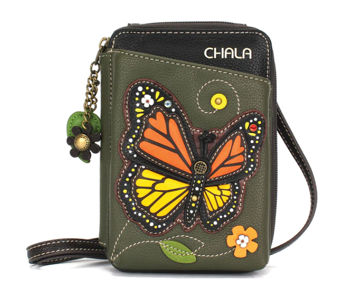 Monarch Butterfly Wallet Crossbody