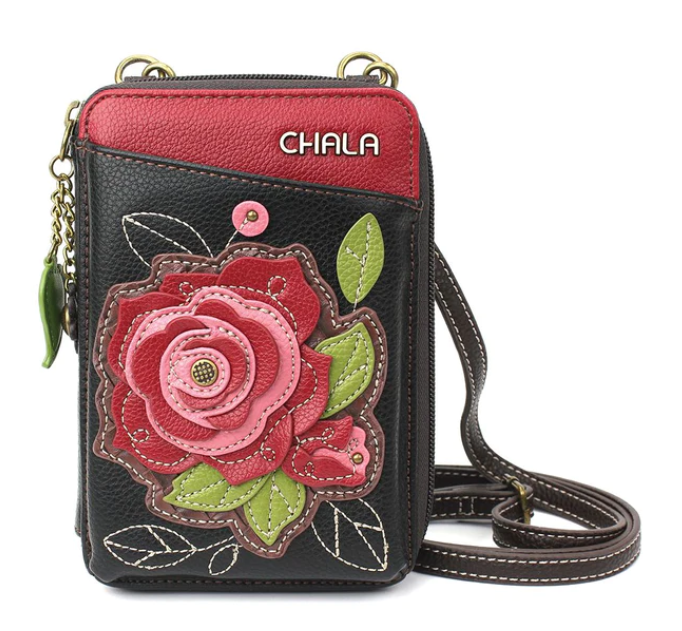 Red Rose Wallet Crossbody