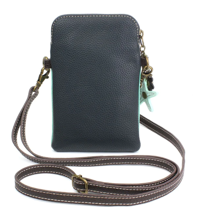 Turtle Dazzled Cellphone Crossbody Turquoise