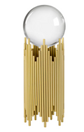 Crystal Ball Metal Stand Cylinder