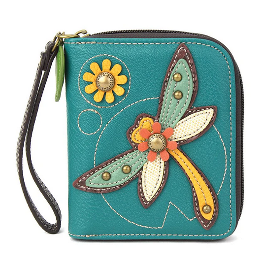 Dragonfly Zip Around Wallet