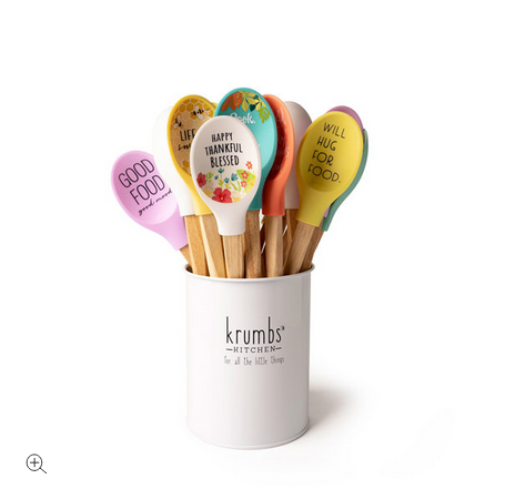 Krumbs Kitchen Homemade Happiness Silicone Spoons