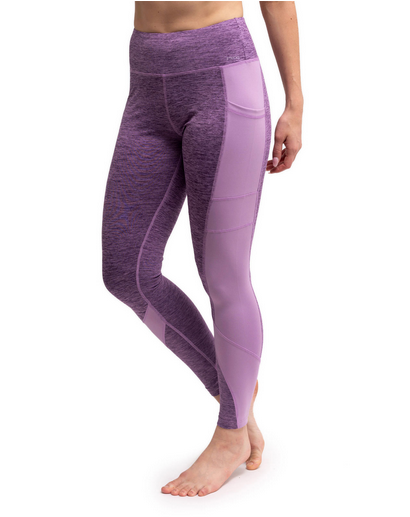 Purple Fitkicks Crossover Leggings