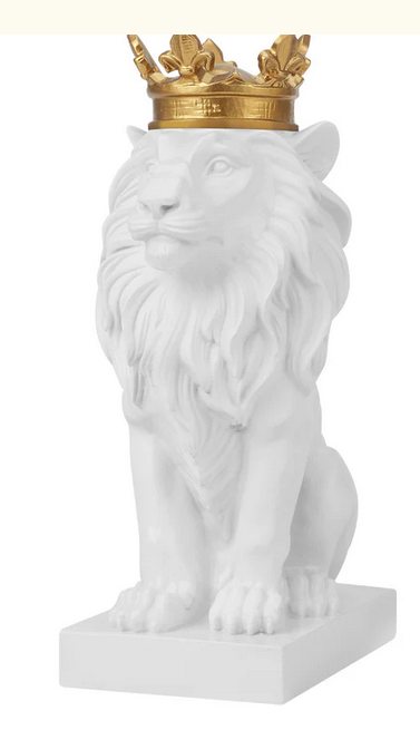 Lion with Crown Figurine