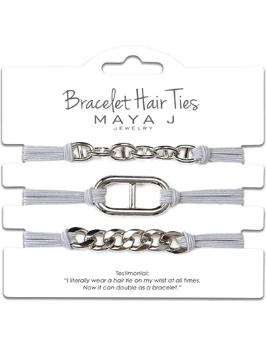 Bracelet Hair Tie Maya J Grey Elastic Cord