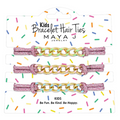 Kids Bracelet Hair Tie Maya J Pink Elastic Cord