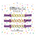 Kids Bracelet Hair Tie Maya J Purple Elastic Cord