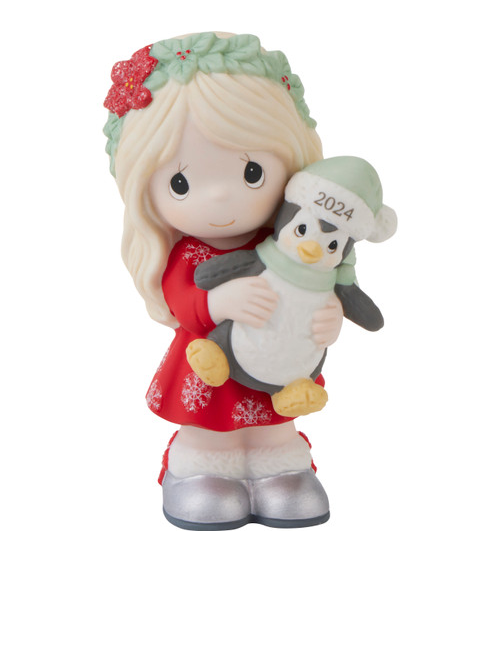 Have Yourself A Merry Little Christmas Precious Moments 2024 Dated Figurine - Girl