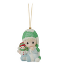 Baby's First Christmas Precious Moments 2024 Dated Ornament - Boy