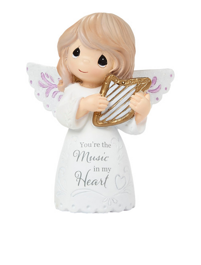 You're The Music In My Heart Precious Moments Angel Figurine