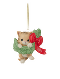 Hanging Out For The Holidays Precious Moments Cat Ornament