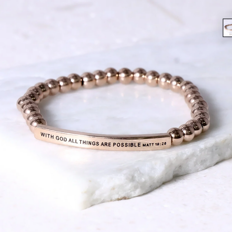 With God All Things Are Possible Bracelet