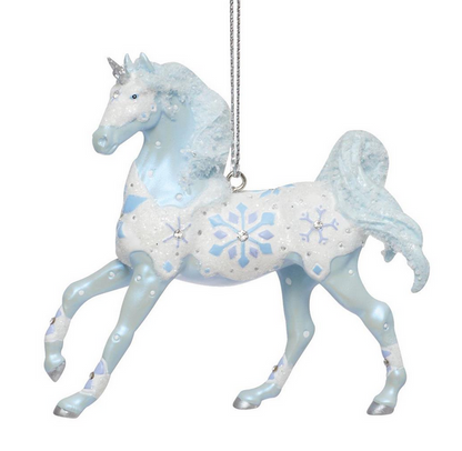 Christmas Snow Princess Painted Ponies Ornament