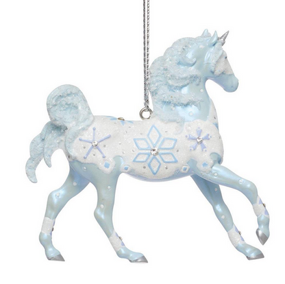 Christmas Snow Princess Painted Ponies Ornament