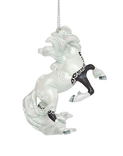 Yuletide Chantilly Lace Painted Ponies Ornament