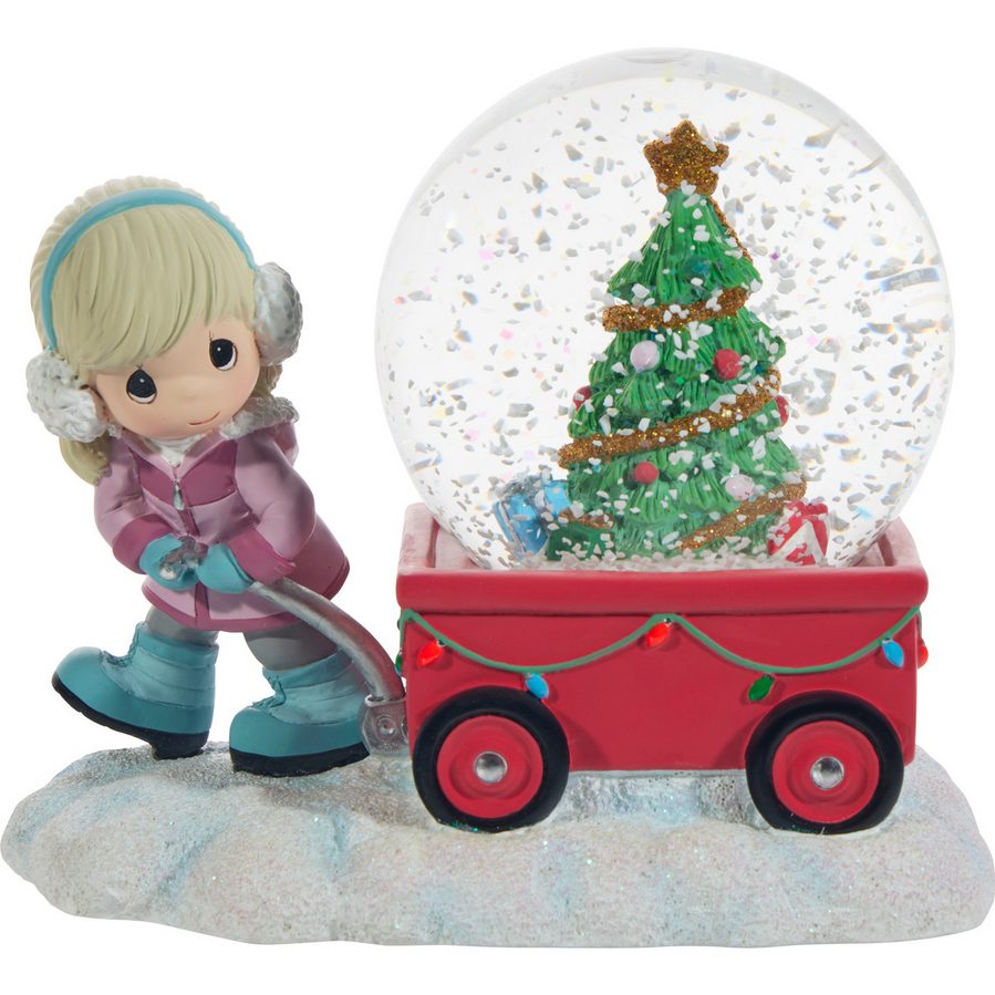 Share The Magic Of Christmas Precious Moments Musical Snow Globe
