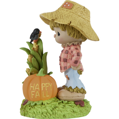 Happy Fall Precious Moments Scarecrow LED Figurine