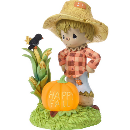 Happy Fall Precious Moments Scarecrow LED Figurine