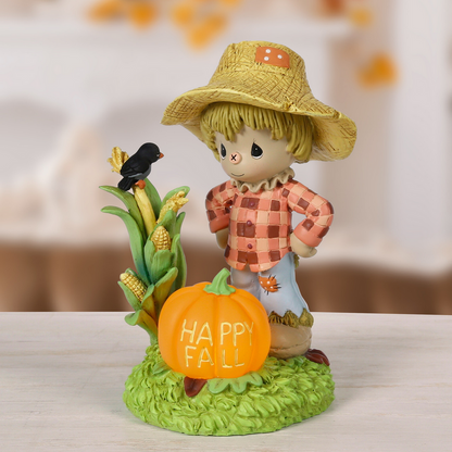 Happy Fall Precious Moments Scarecrow LED Figurine