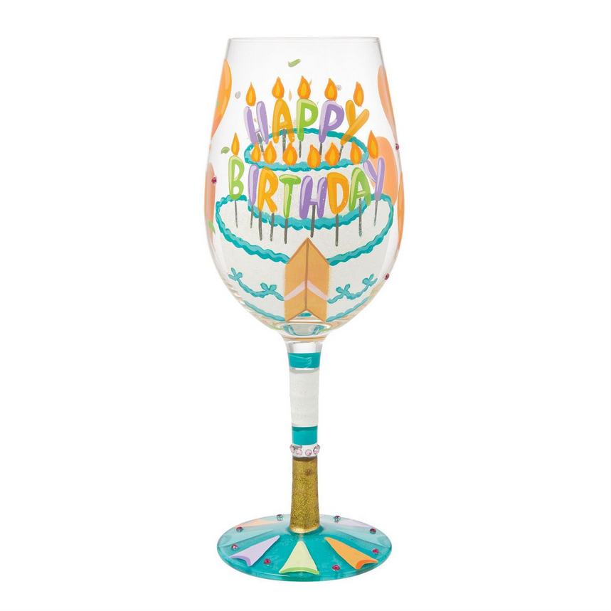 Birthday Slice Lolita Wine Glass