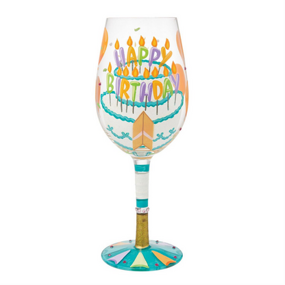 Birthday Slice Lolita Wine Glass