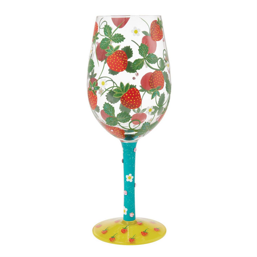 Strawberry Patch Lolita Wine Glass