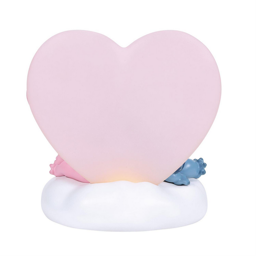 Stitch and Angel w/Light up Heart Figurine