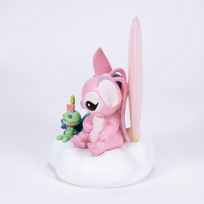 Stitch and Angel w/Light up Heart Figurine