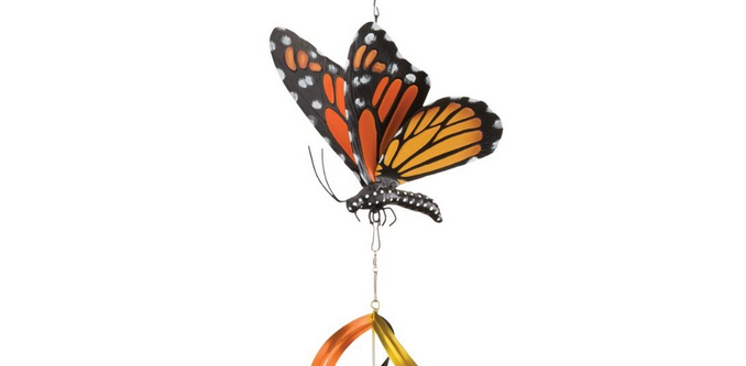 Monarch Butterfly Hanging Wind Spinner