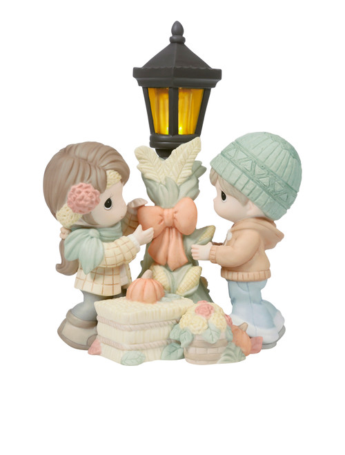 Leaves Are Falling, Autumn Is Calling LED Precious Moments Figurine